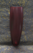 Ваза FINO-50 Сигурд (стекло), цвет красный, 15x50 см