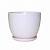 Горшок керамический Барилка 19 х15,5см пудрово-розовый DP1419 J35
