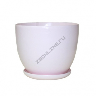 Горшок керамический Барилка 19 х15,5см пудрово-розовый DP1419 J35