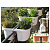 Балконный ящик Klunia с креплением на перила, кремовый, 40х19,8; h18,5 см