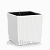 Кашпо Кьюб 40,белое,с системой полива