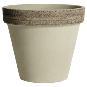 Горшок керамический Vaso Vulcano Graffiato d15; h13,7 см серо-коричневый с п/д 0115JFE 