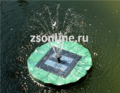 Фонтан плавающий на солнечных батареях Лист лилии