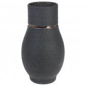 Ваза "Artisan" (керамика),цвет черный, 16x28 см 