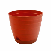 Горшок для цветов пластиковый Бриз (терракотовый) d20 h16,5 см 3,7л