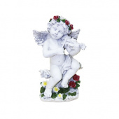 Фигура садовая Ангел со скрипкой, 20х14х32 см