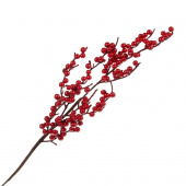 Ветка ягодная, цвет красный, 61 см