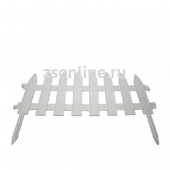 Забор декоративный Флора (1секция) 31х16 белый