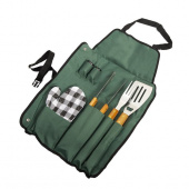 Набор для барбекю (сумка-фартук,щипцы,лопатка,вилка,солонка,перечница,перчатка) Твой Пикник
