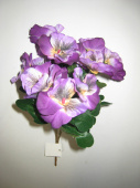 Искусственное растение Куст Анютины глазки фиолетовая 11495