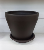 651 Кашпо пластиковое LIMA d46; h41см 50л mokka + поддон (053847)