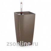 Кашпо Макси-Куби 14,серо-коричневое, с системой полива