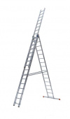 Лестница трехсекционная алюминиевая 3х16