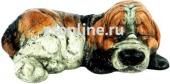 Фигура декоративная Спящий щенок 18 см