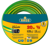 Шланг RACO CLASSIC поливочный 1/2х20м, 25 атм., трехслойный армирмированный