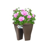 Кашпо с подвесом ELHO loft urban hanging basket 20см кирпичный