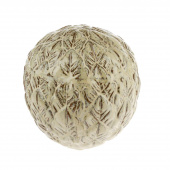 Декоративная керамическая фигура Leaves Ball, песочно-желтая,  23,5x23 см  