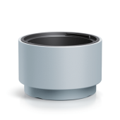 Кашпо HEOS d39,5 h24 см 18/26л св. серый (light gray) с вкладышем DLHEN400-443U