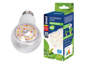 Лампа светодиодная для растений LED-A60-15W/SPFB/E27/CL PLP30WH