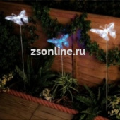 Светильник садовый на солнечной батарее Бабочка (в ассортименте)