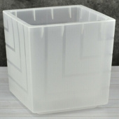 Кашпо пластиковое Квадро 3,3л прозрачный