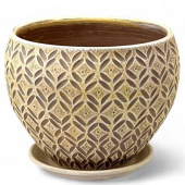 Кашпо керамическое Ажур бархат классика d20см 15-119