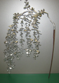 Гирлянда на вставке, цвет серебряный, 106 см