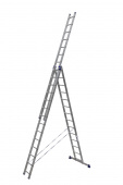Лестница трехсекционная алюминиевая 3х14