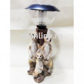 Светонакопитель Сурикаты с декоративным фонарем 18х16х36,5см
