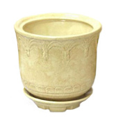 Горшок керамичсекий Лилия № 3 d17 h15 1,9 л бежевый (1сорт)