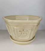 Горшок керамический Бансайка №2 бежевый d23см h12см 2,3 л