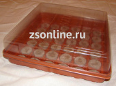 Мини-теплица (квадратная) в обложке с торфяными таблетками