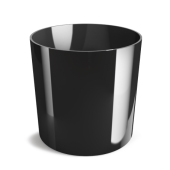 Кашпо пласт. Cylinder d9; h8см черный (BLACK) DCR 09 PP
