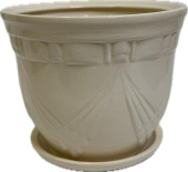 Горшок керамичский Мирида №2 d25 h20 5л белый(сорт1)