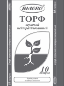 Торф Biagro верховой нейтрализованный 10л