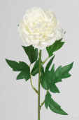 Искусственное растение Пион  белый 45 см