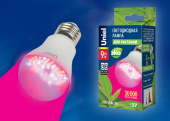 Лампа светодиодная для растений LED-A60-9W /SP E27 / CL ALM01WH