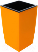 Кашпо для цветов со вставкой Жасмин 1,5л, апельсин