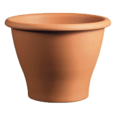Кашпо теракот VASO A CAMPANA LISCIA d17; h10 см терра классик  с п/д 041700I