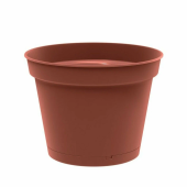 Горшок для цветов пластиковый "Mint" D120мм, 0,7л с поддоном (терракотовый) 221611832/01