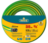 Шланг RACO CLASSICполивочный 3/4х25м, 20 атм., трехслойный армирмированный