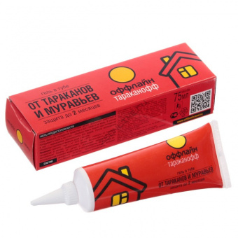 Тараканофф оффлайн Гель от тараканов и муравьев, туба 75 мл