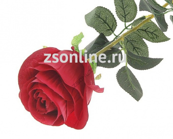 Искусственное растение Роза экстра алая 71 см