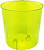 Кашпо пластиковое Эрика/Джулия  для орхидей 1,5л желтый