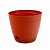 Горшок для цветов пластиковый Бриз (терракотовый) d20 h16,5 см 3,7л