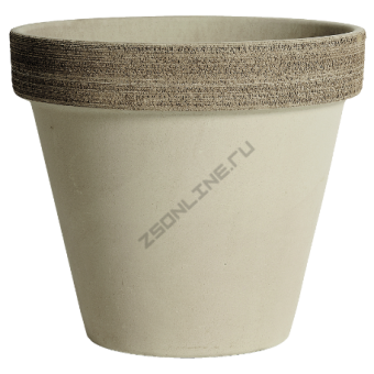 Горшок керамический Vaso Vulcano Graffiato d17; h15,5 см серо-коричневый с п/д 0117JFE