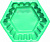 Клумба Ромб большой 90х90х39см зеленый