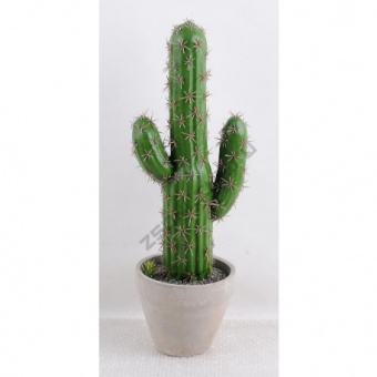 Искусственное растение Кактус, 17х13,5х47 см, зеленый