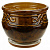 Горшок керамический Афина №3 коричневый