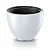Кашпо пластиковое HEOS d47 h36см 31/47л белый (white) с вкладышем DBHEM470-S449